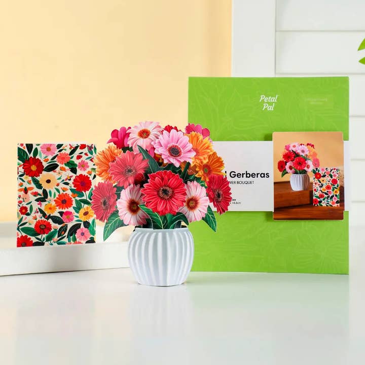 PetalPal – Großhandel Künstliche Blumen – Mini Fröhliche Gerbera Pop-Up-Strauß1