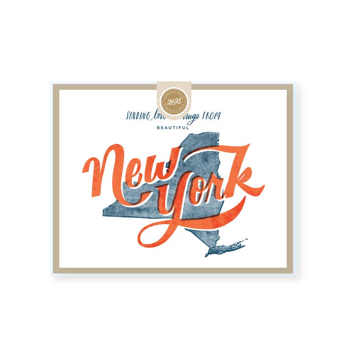 2021 Co. - Wholesale Love Card - love and hugs from New York Card