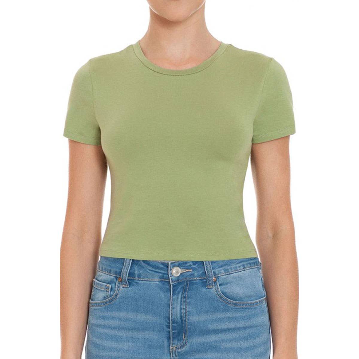 UP CLOTHING - Vente T-shirt – femme - T-SHIRT COURT À MANCHES COURTES ET COL ROND18