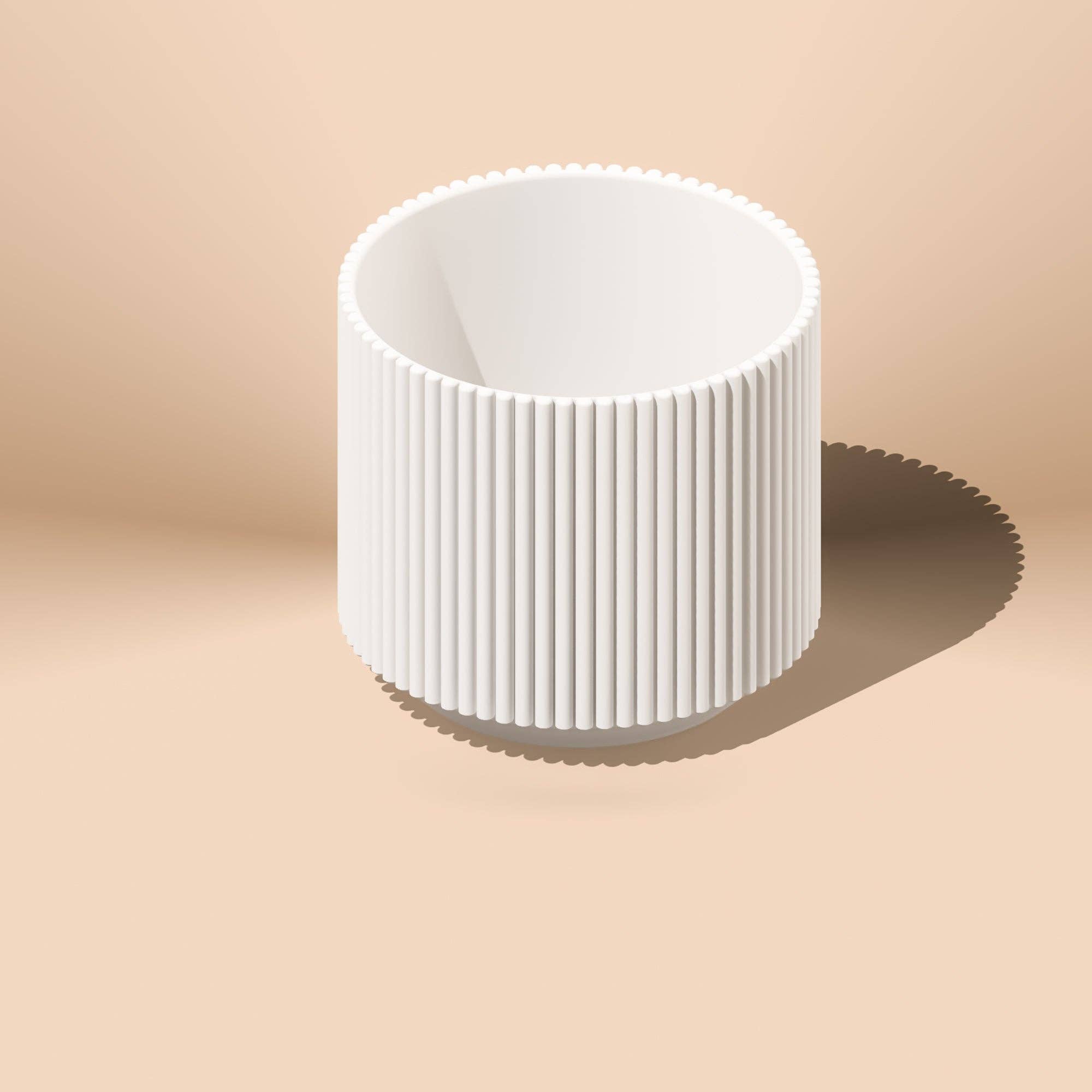 Rosebud Homegoods – wholesale Kruka – Planteringskärl med ribbor från mitten av århundradet2