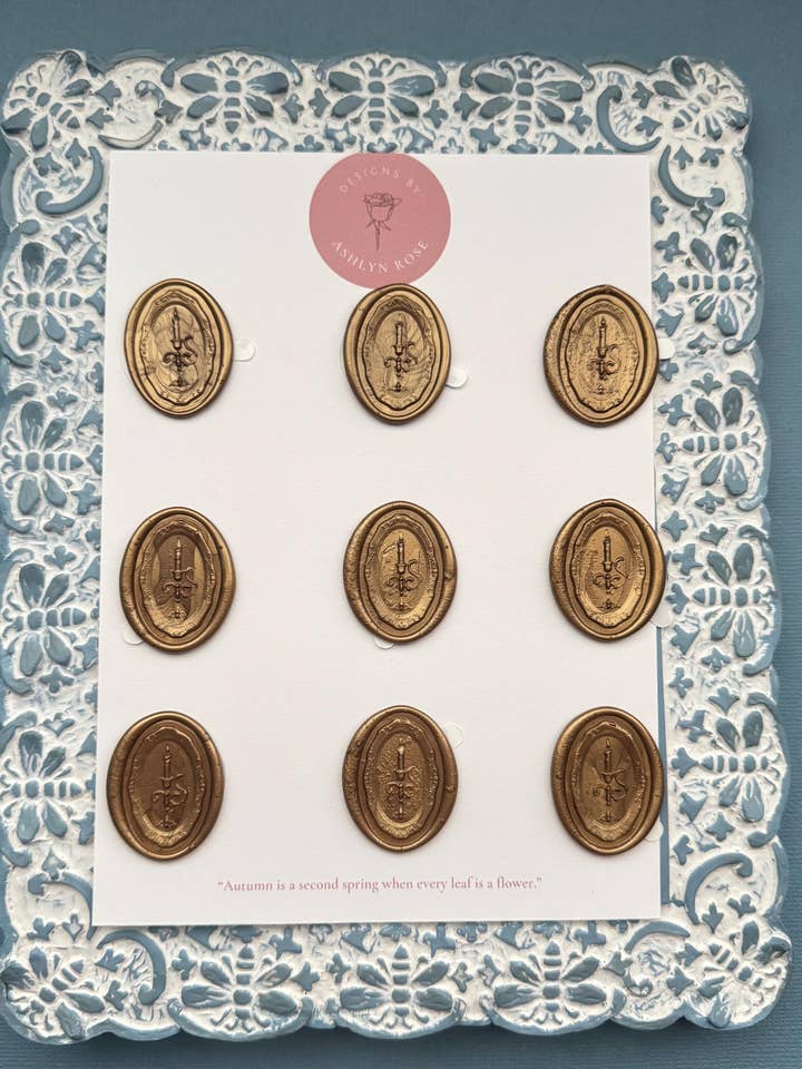 Candle Wax Seal Stickers: Self-Adhesive Wedding Seals for wholesale by Designs by Ashlyn Rose