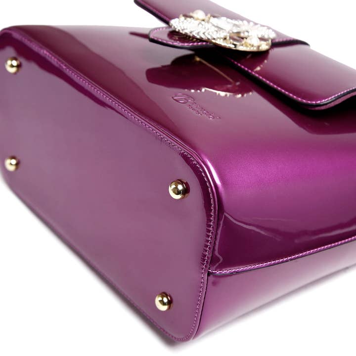 Brangio (Italy) Company Inc. - Wholesale Top Handle Bag - Women's - Brangio Italy Luxurious Patent Leather Handbag