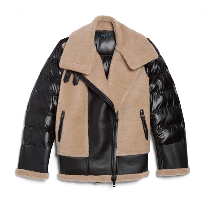 Black Camel The Sedgwick Jacket Black/Camel for wholesale on Faire