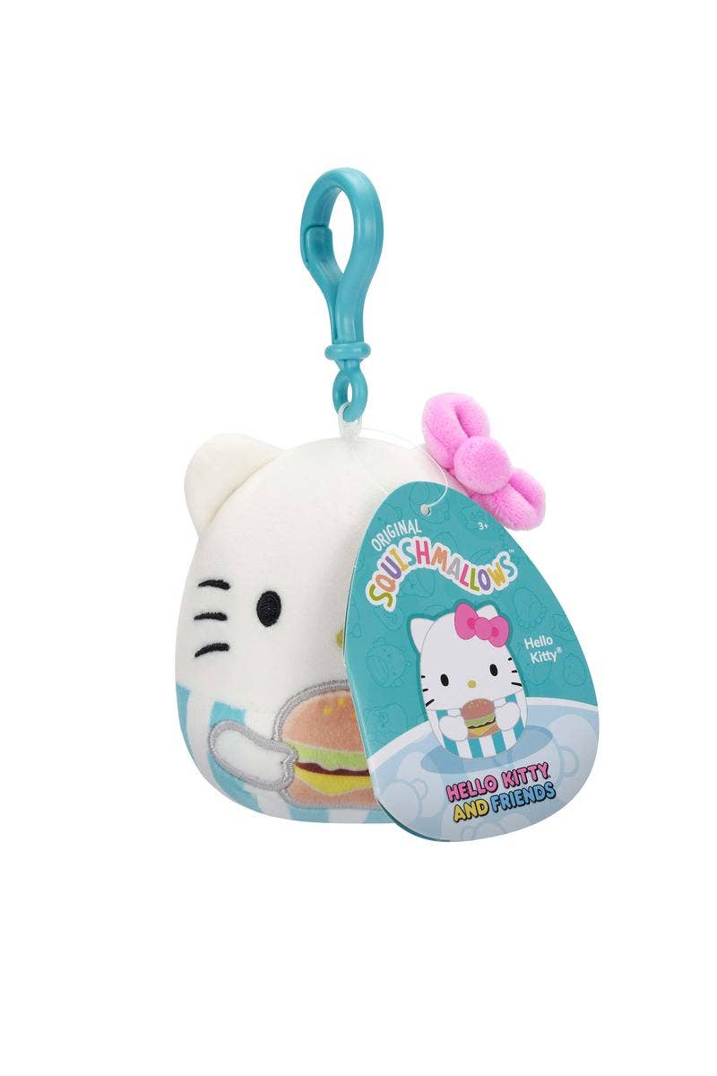 License 2 Play Toys - Wholesale Stuffed/Plush Toy - Kids & Baby - Squishmallows 3.5" Hello Kitty Clip On Plush in 12pc Display2