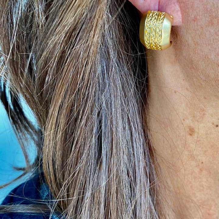 KARINE SULTAN - Wholesale Hoop Earrings - Mini Braided Hoops