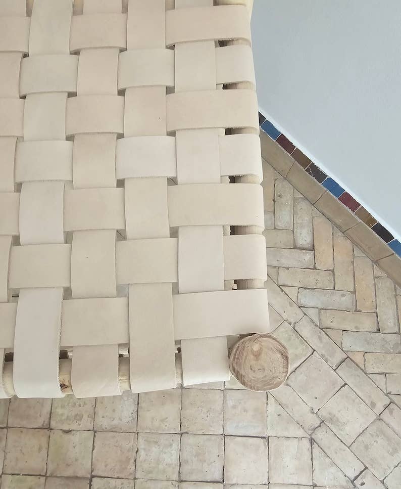 HandmadeBestSeller - Wholesale Stool - Moroccan Bar Stool with Leather Backrest1