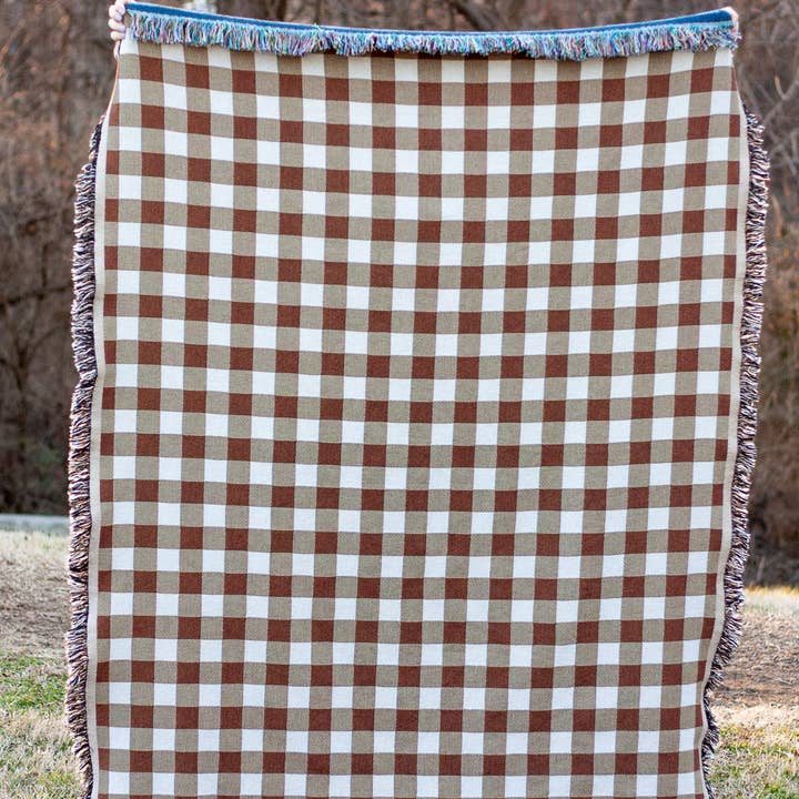 Faircloth - Wholesale Throw Blanket - Fall Gingham Blanket