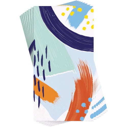 GUEST TOWELS 16CT 3P ART CLASS for wholesale by Party Hunterz LLC