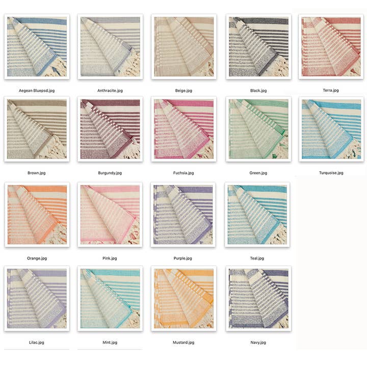 Kikoya - Wholesale Beach Towel - Andalusya Turkish Towels Summer Bath Beach Pool Terrybacking