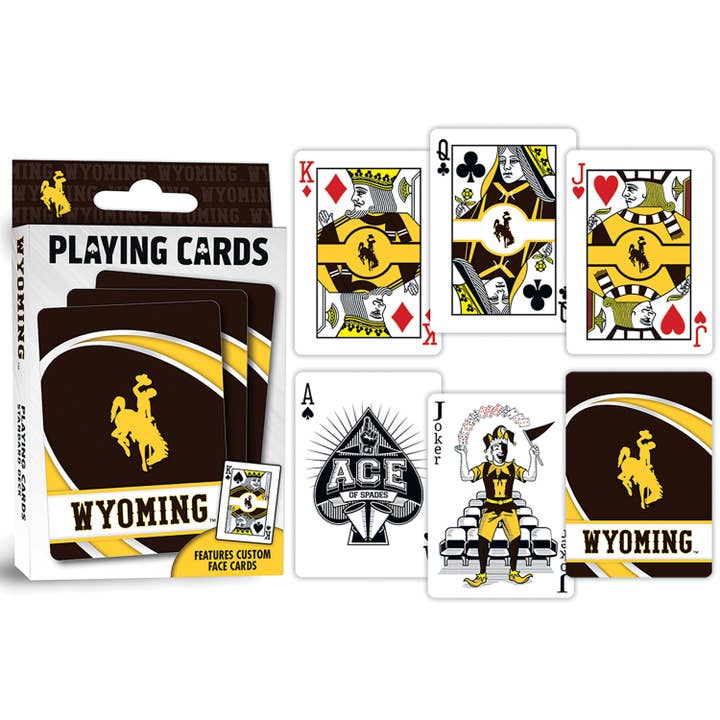 Masterpieces Puzzles - Wholesale Playing Cards - Wyoming Cowboys Playing Cards2