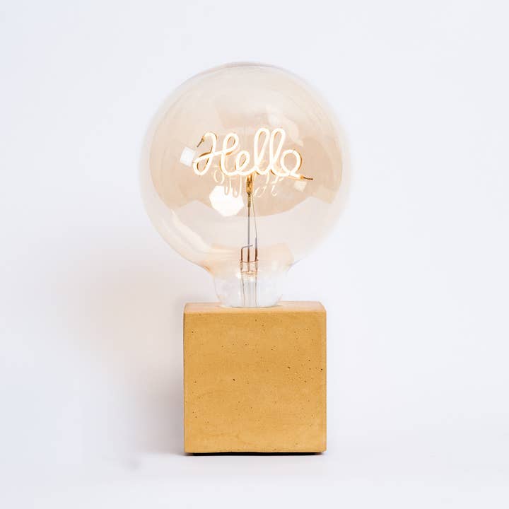 Lampada Hello - Cemento giallo per la vendita all'ingrosso da parte di Junny