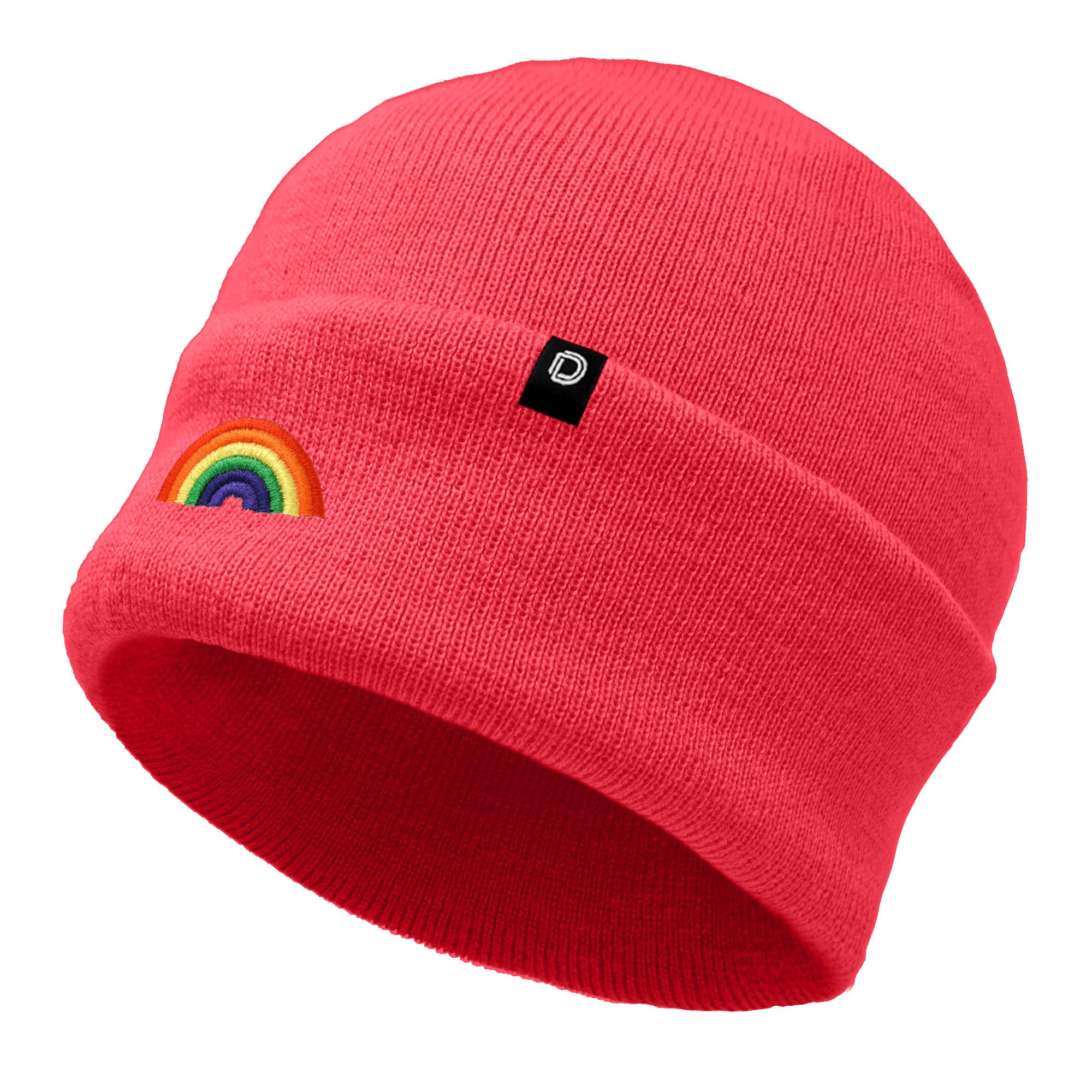 Dalix - Wholesale Beanie - Women's - Dalix Embroidered Rainbow Beanie Cap Cuffed Knit Hat Women52