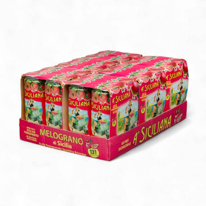 A'Siciliana Limonata Sparkling Sicilian Melograno Beverage for wholesale by Partanna Foods