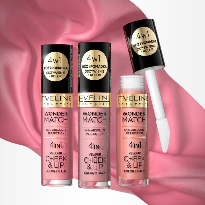 Wonder Match 4-in-1 Velour Lip & Cheek Tint for wholesale by Eveline Cosmetics