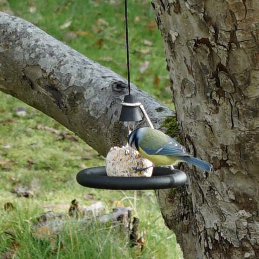 Born in Sweden AB - Vente Mangeoires pour oiseaux - Suspension pour boules de graisse en forme de satellite3