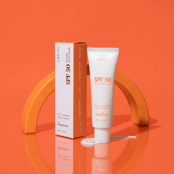 LAPCOS - Wholesale Sunscreen - Hybrid Daily Sunscreen SPF 50 + With Ginseng extract