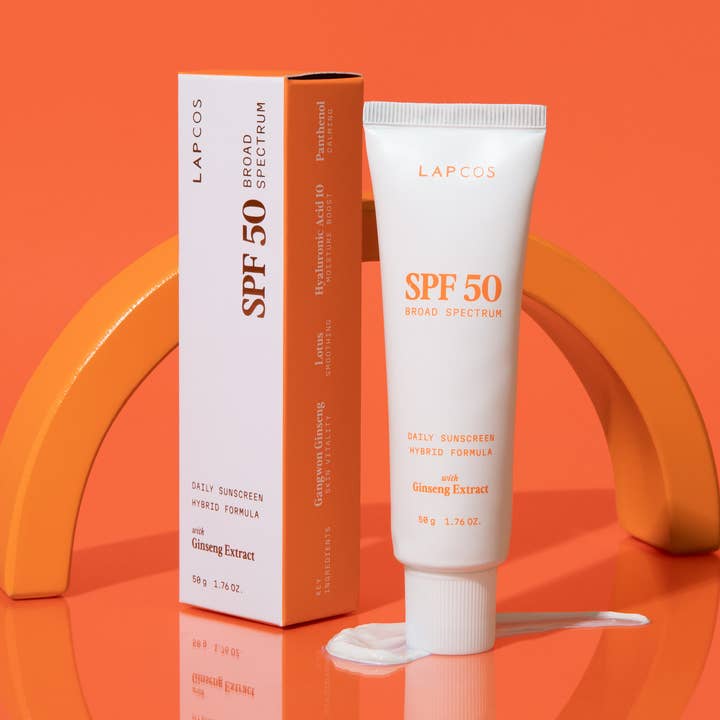 LAPCOS - Wholesale Sunscreen - Hybrid Daily Sunscreen SPF 50 + With Ginseng extract0