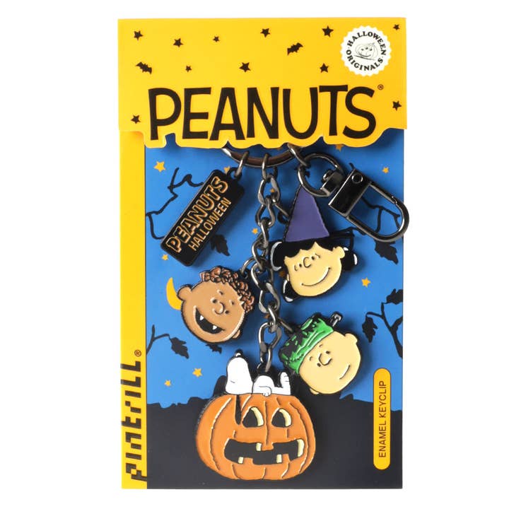 PINTRILL - Wholesale Keychain - Unisex - Peanuts Halloween Faces Keyclip1