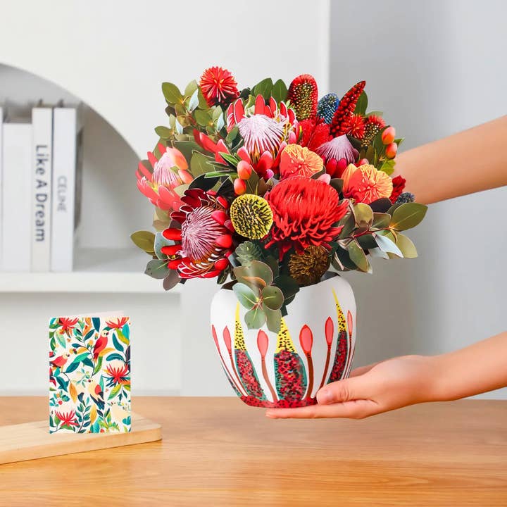 PetalPal - Wholesale Everyday Greeting Card - Kirribilli Sunset Pop-Up Bouquet