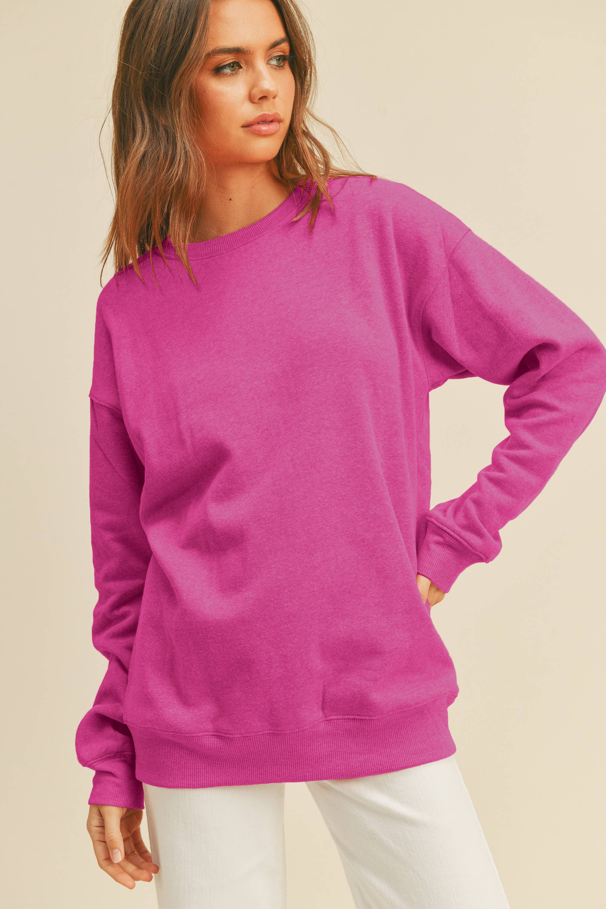 Honestee - Wholesale Sweatshirt - Women's - Blank Long Sleeve Sweatshirt16