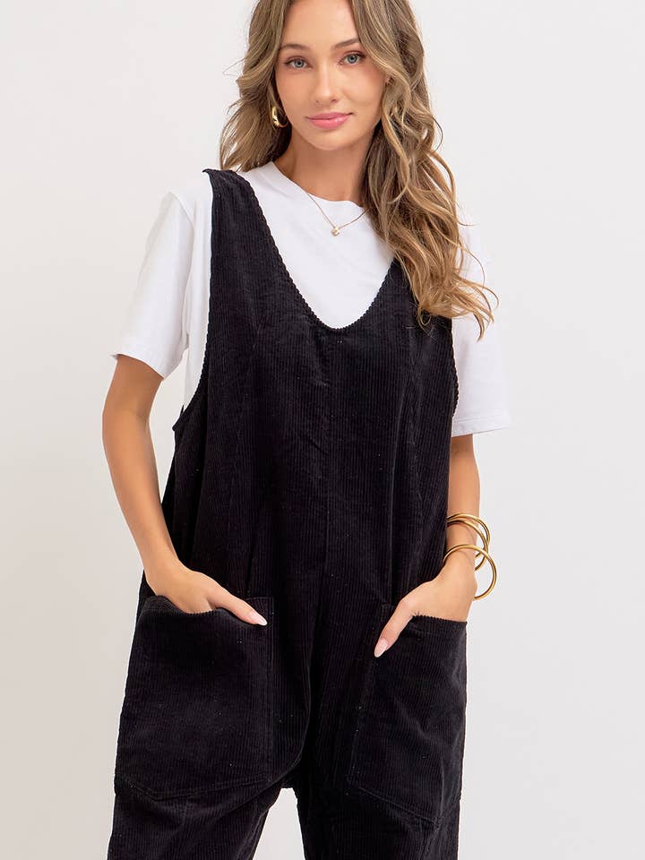 Sweet Lovely by Jen - Wholesale Overalls - Women's - PULL-ON-STYLE CORDUROY OVERALL JUMPSUIT8