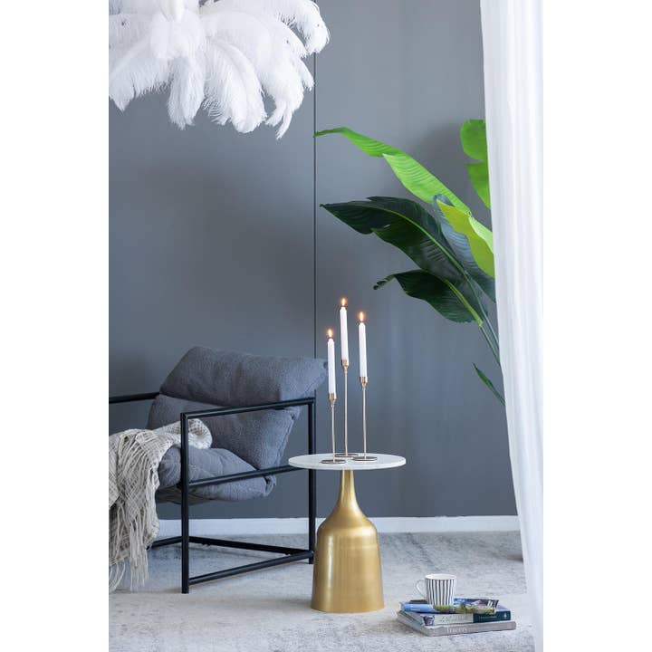 A&B Home Group Inc. - Wholesale Candle Holder - S/3 Candle Holder L:3x3x12.6" M:3x3x10.8" S:3x3x8.9" - Gold11