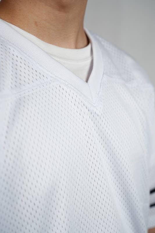 Lime Tree Clothing Inc. - Wholesale T-shirt – men's - Men’s Heavyweight Mesh Football Jersey w/ Stripe XS-2XL10