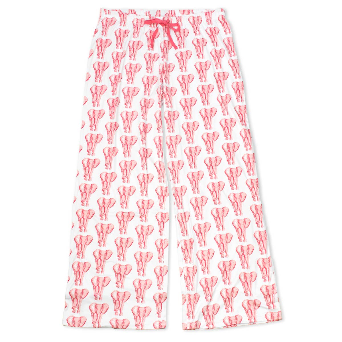 The Royal Standard - Vente Bas de pyjama – femme - Pantalon de sommeil Elephant Stomp   Blanc/Rose   -Assorti.4