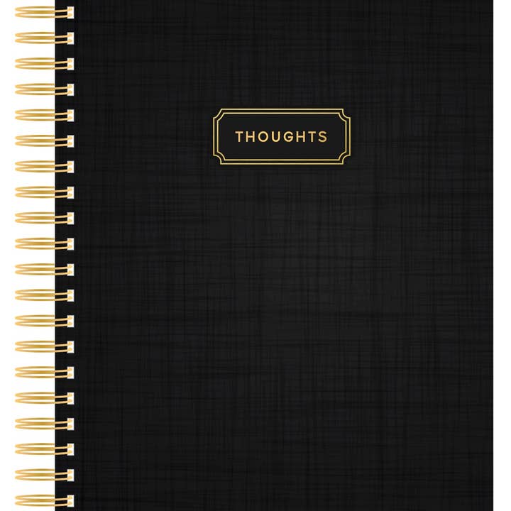 Spiral Journal Oxford Black 6x8 for wholesale by Eccolo