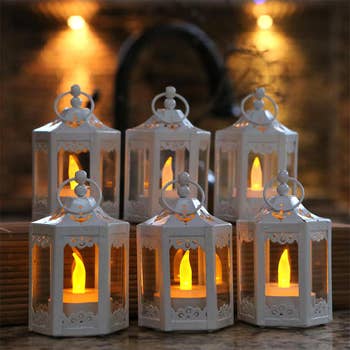 Kate Aspen Luminous Black Mini-lantern Tea Light Holder With Soy
