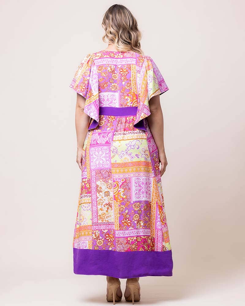 Kiyonna - Venta al por mayor Vestido - Mujer - Vestido largo estilo bohemio Mediterranean Breeze, talla grande6