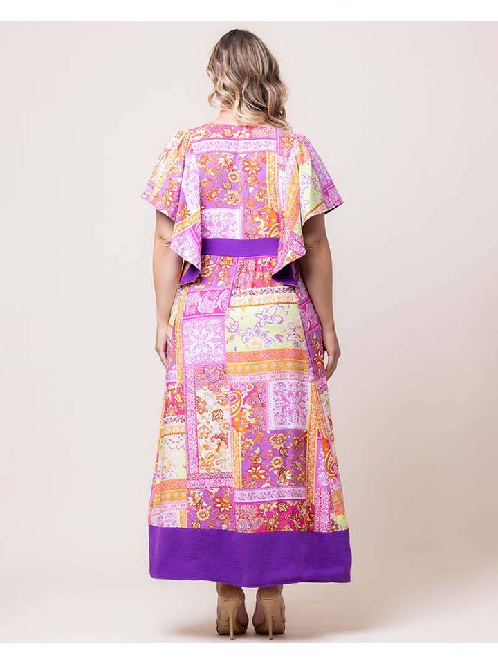 Kiyonna - Venta al por mayor Vestido - Mujer - Vestido largo estilo bohemio Mediterranean Breeze, talla grande6