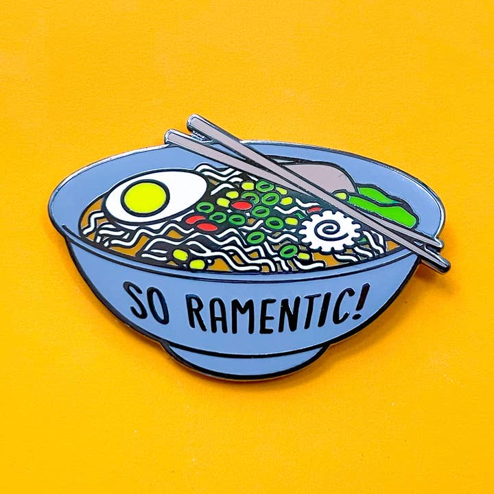 So Ramentic Enamel Pin for wholesale by Tiny Bee Cards