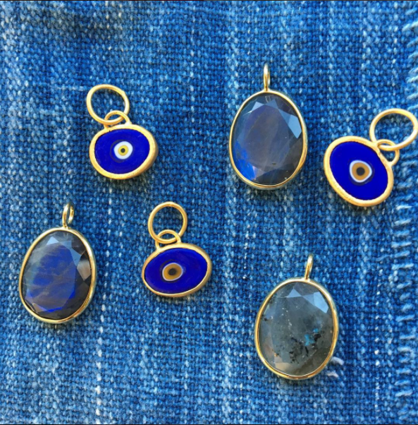 Juju Supply Co. - Wholesale Pendant/Charm Necklace - Orange Protection JuJu Eye in 24K Gold9