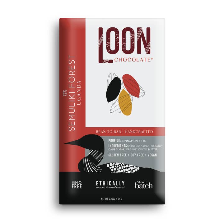 72% Dark - Uganda Semiliki Forest for wholesale by Loon Chocolate