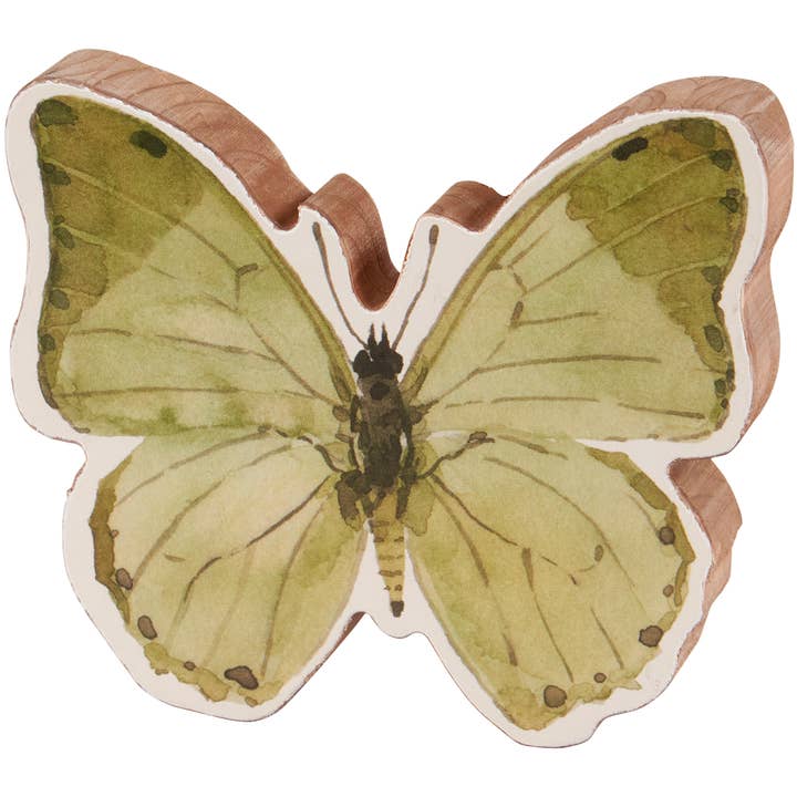 Sage Butterfly Chunky Sitter for wholesale by Primitives by Kathy