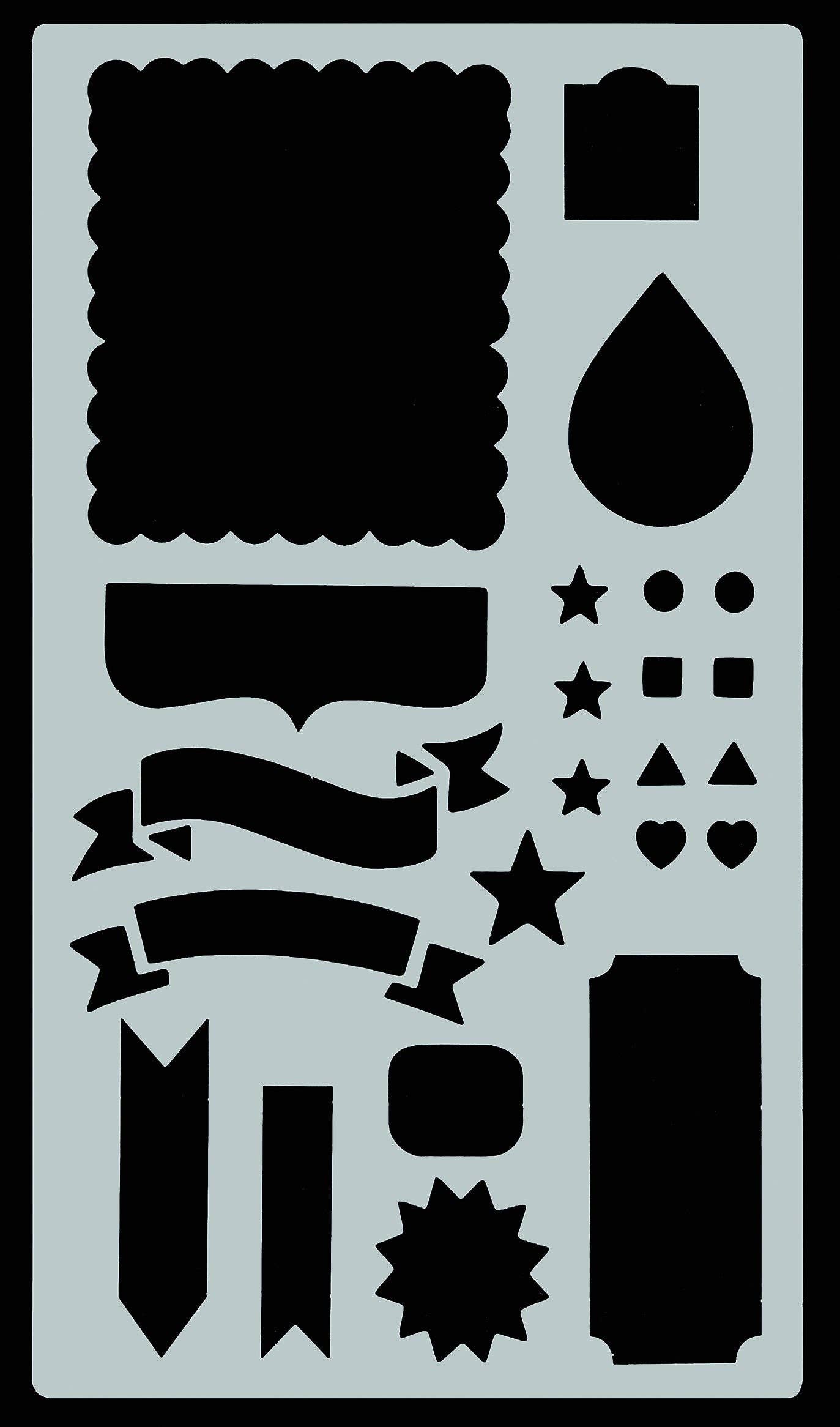 Peter Pauper Press - Wholesale Stencil/Craft Die - Essentials Dotted Journal Stencil Set8