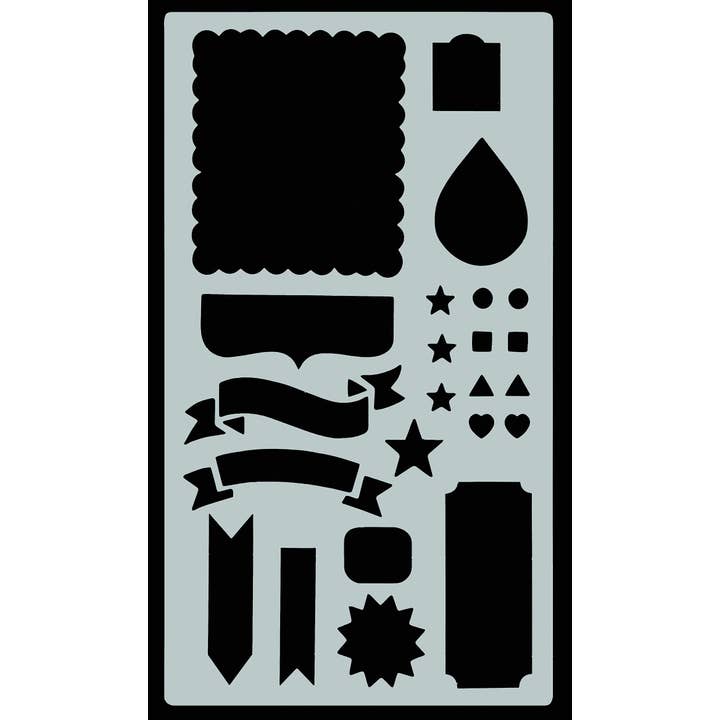 Peter Pauper Press - Wholesale Stencil/Craft Die - Essentials Dotted Journal Stencil Set8