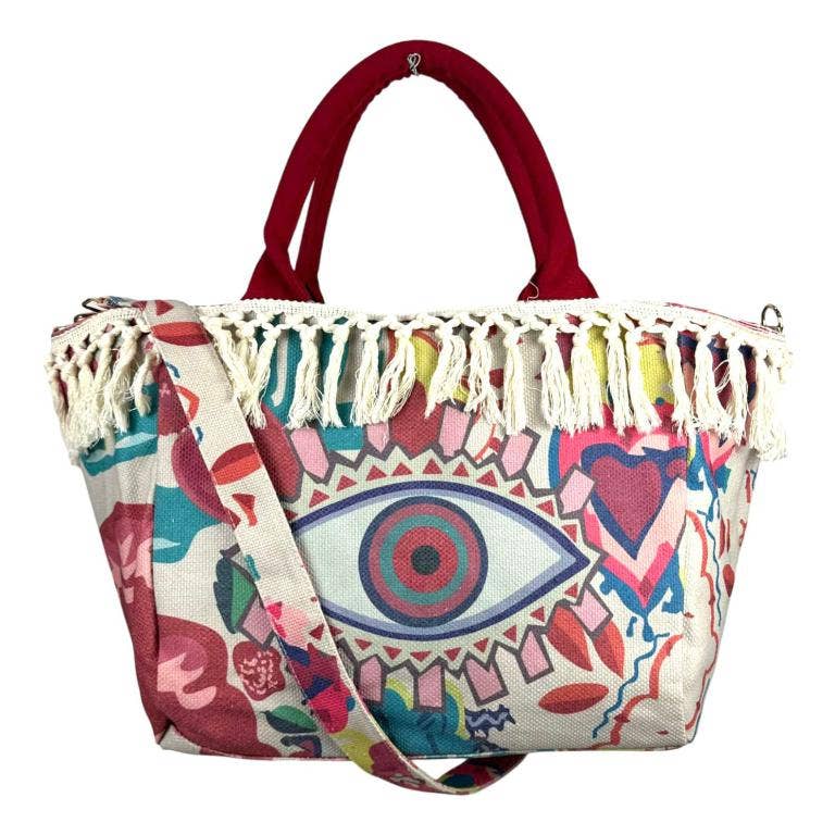 Chenson & Gorett - Wholesale Tote Bag - Women's - Large Canvas Shopper Bag with Beautiful Designs B2B LT111756