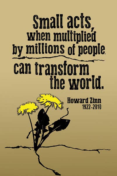 Syracuse Cultural Workers - Wholesale Magnet - Magnet - Transform the World - Howard Zinn0