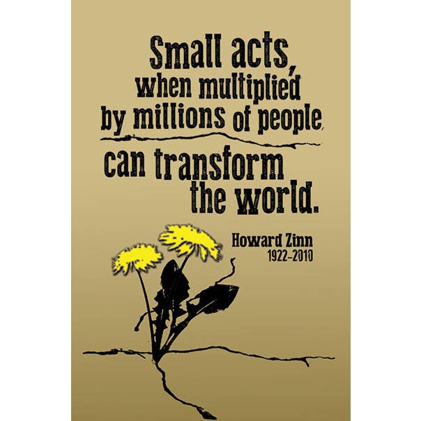 Syracuse Cultural Workers - Wholesale Magnet - Magnet - Transform the World - Howard Zinn
