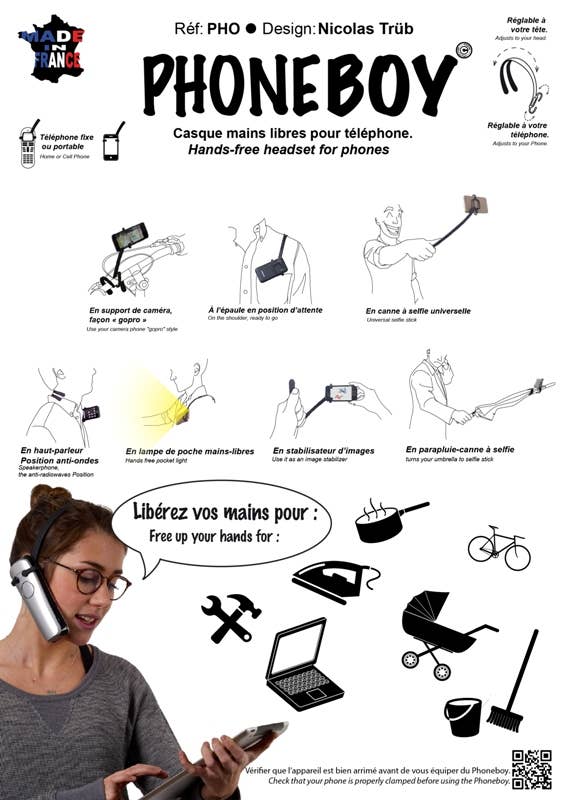 STILIC FORCE - La boutique du futur - Wholesale Phone/Tablet Stand - PHONEBOY - The multi-service hands-free headset.6