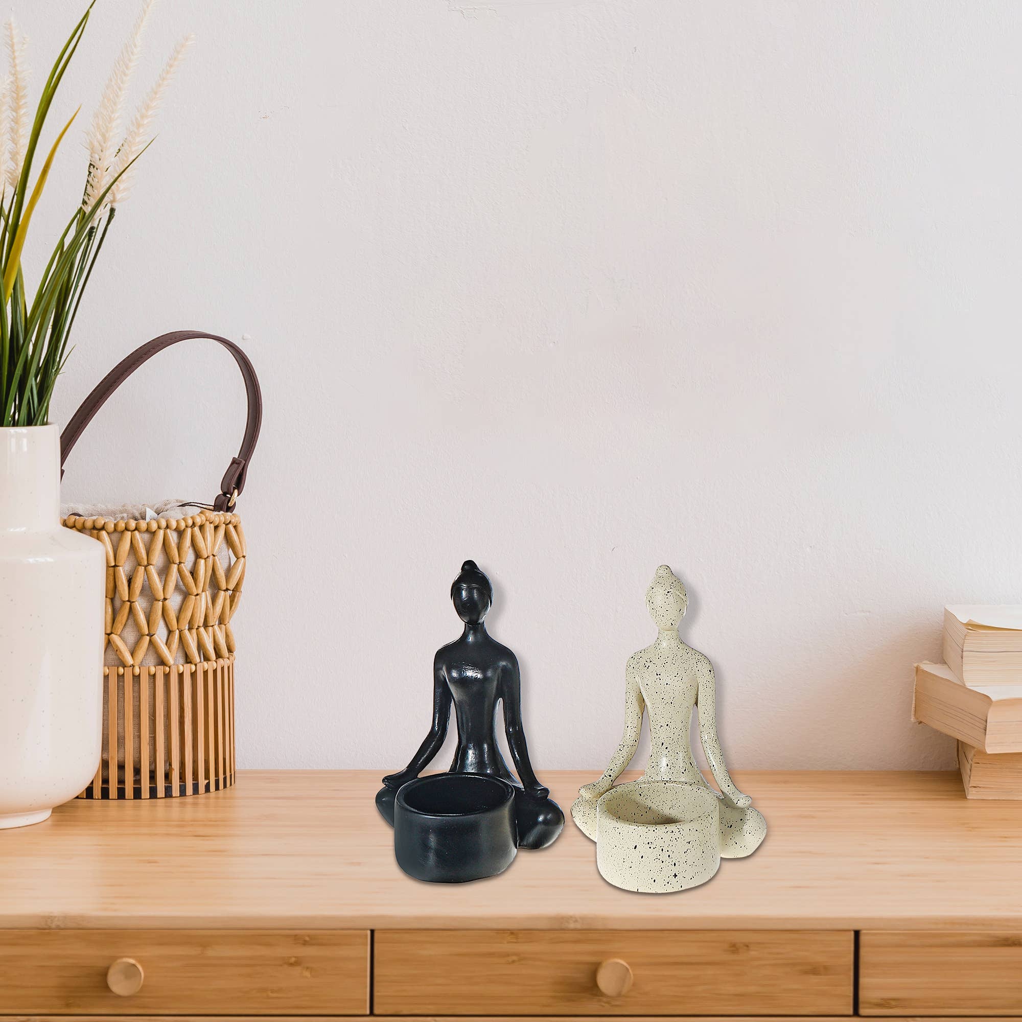 Multi Tealight Holder Yoga Easy Pose for wholesale on Faire1