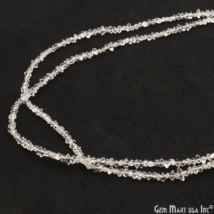 GemMartUSA - Wholesale Beads - Herkimer Diamond  Free Form Beads,16 Inch Gem Strand, 3-5mm4
