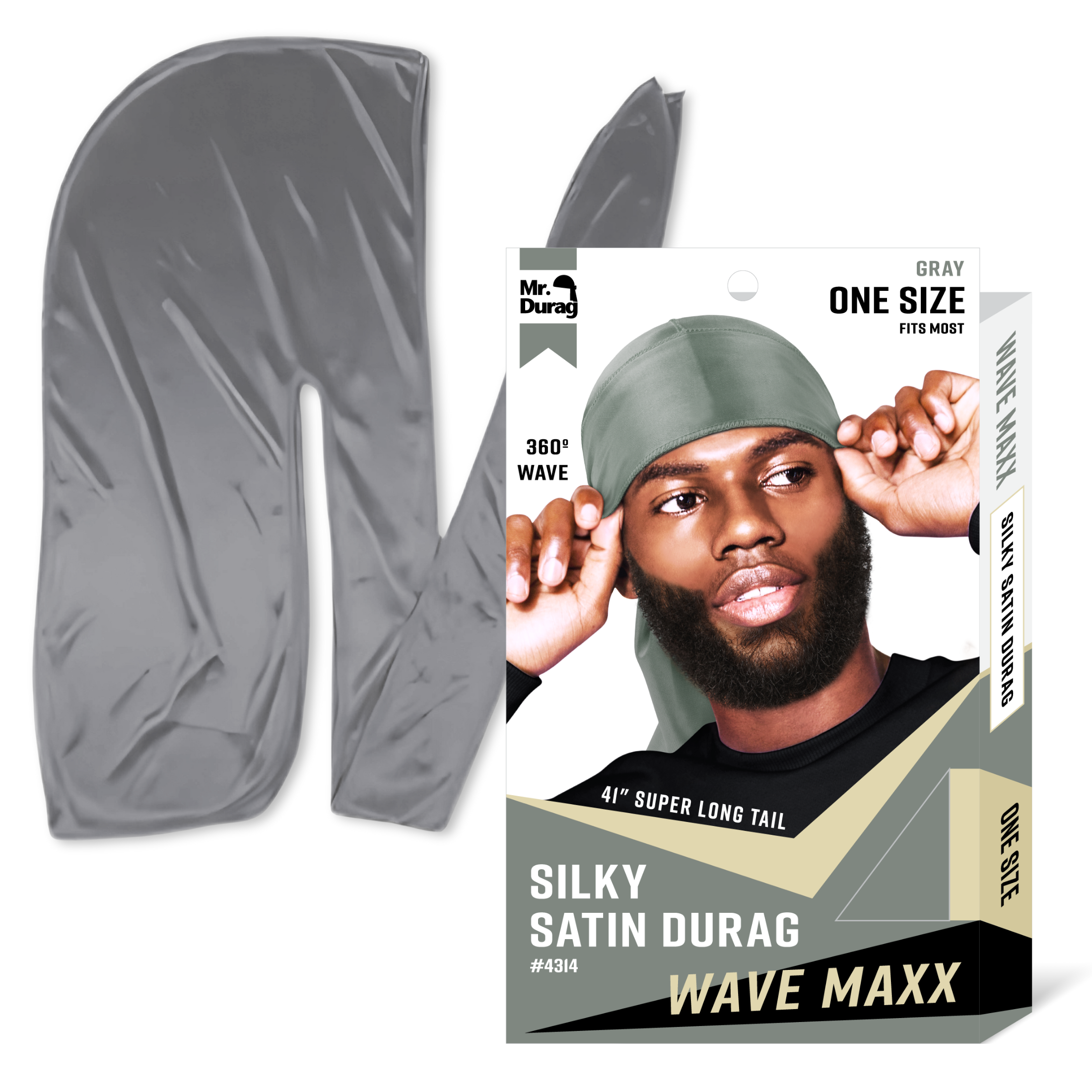Annie International, Inc. - Wholesale Durag/Wave Cap - Unisex - Mr. Durag Wave Maxx Silky Satin Durag, 1 Count, Assorted 12