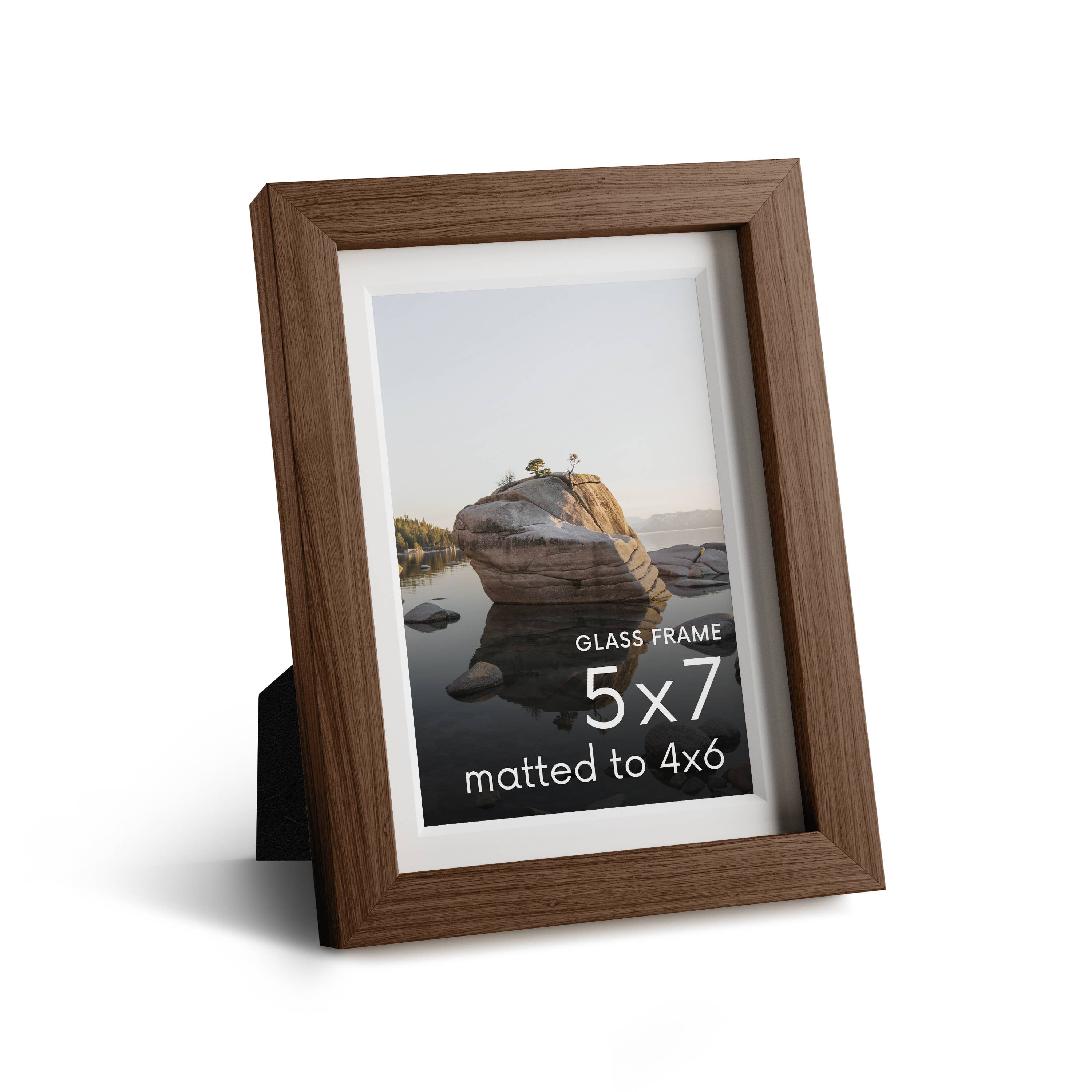 Haus and Hues - Wholesale Picture Frame - Walnut Oak Frame with Glass1