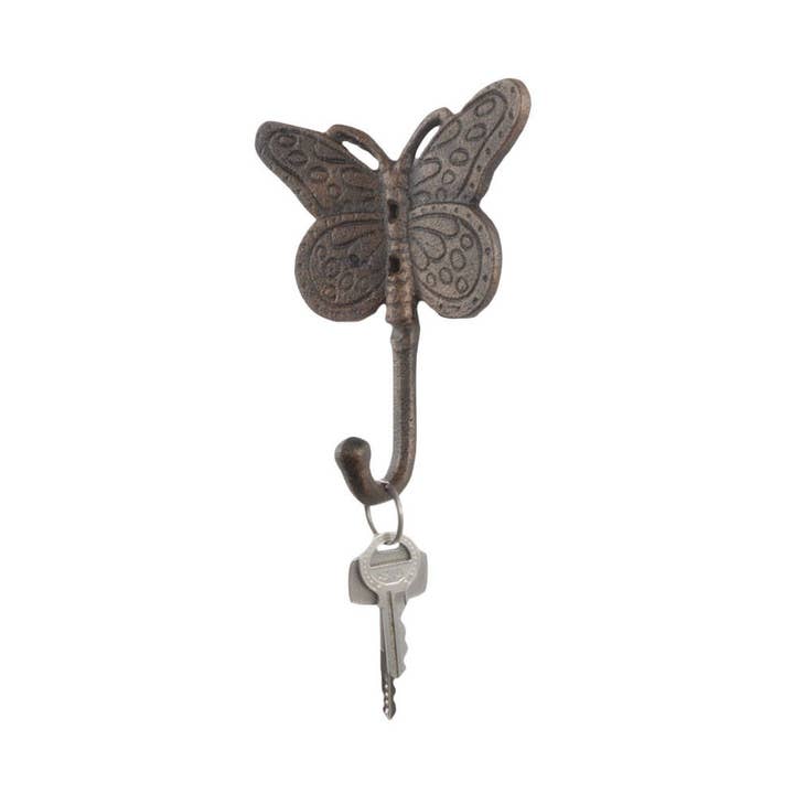 Hampton Ironworks - Vente Crochets muraux - Crochet mural en métal décoratif en fonte de cuivre rustique 5 po1