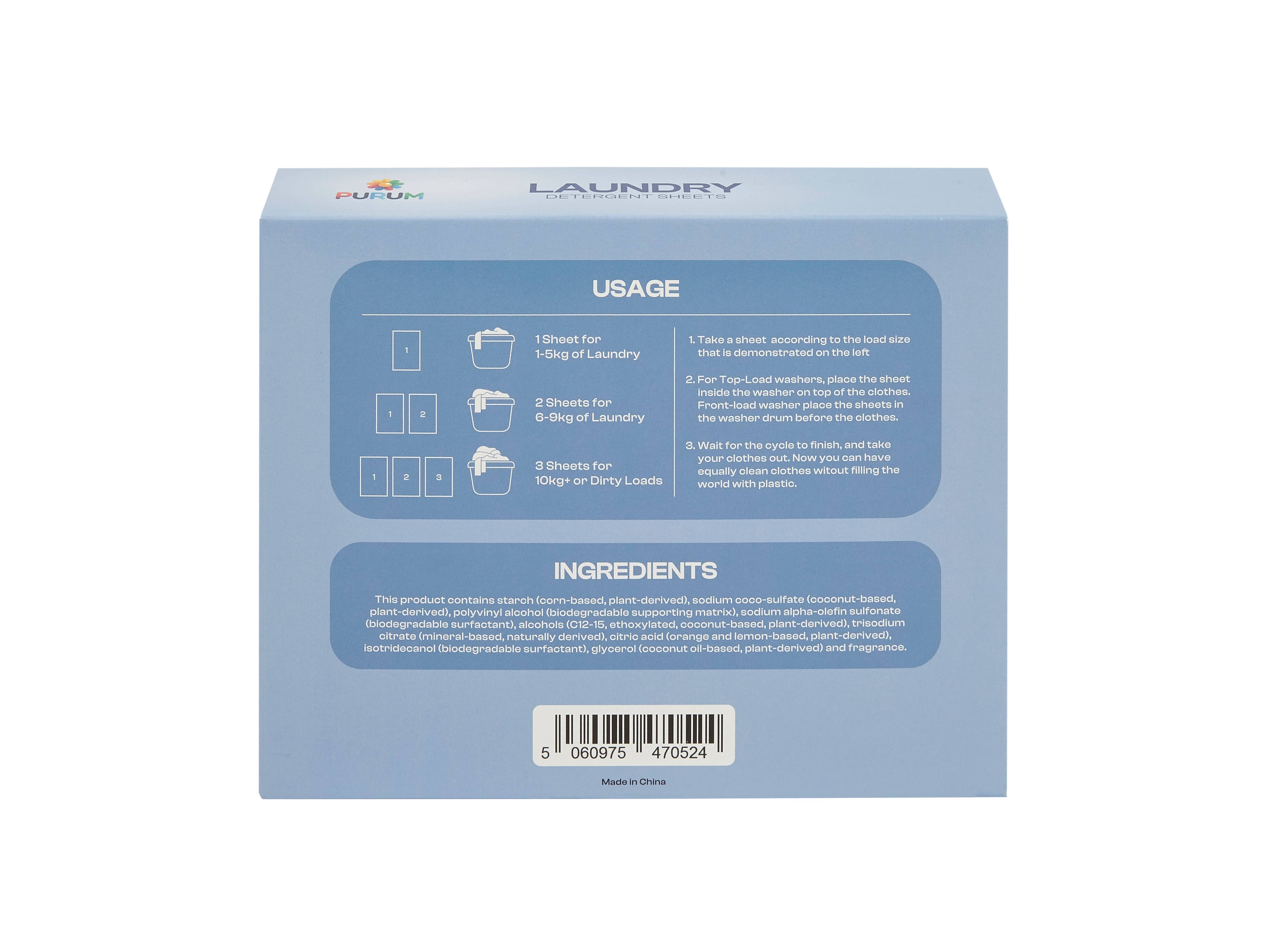 Re:gn – wholesale Laundry detergent powder/pods – Purum Eco Friendly Laundry Sheets - 64 Pack11