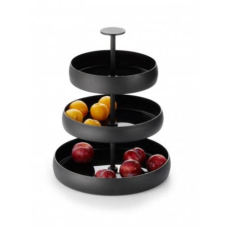 Negretto tre-etagers etagere i aluminium for engroshandel hos Philippi GmbH