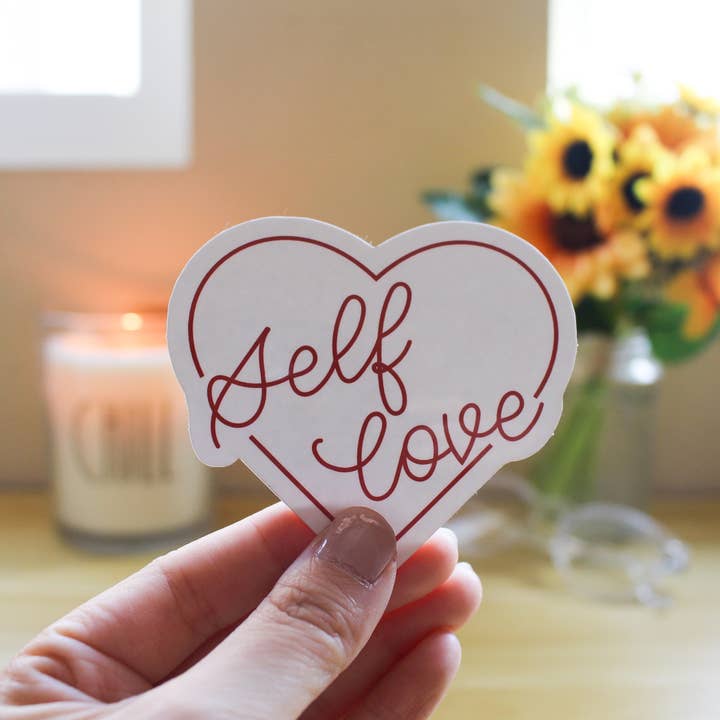 Self Love Sticker for wholesale by Julia Kestner Designs